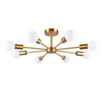 8 - Light Sputnik Chandelier Semi - flush Ceiling Light - LightfixturesUAE