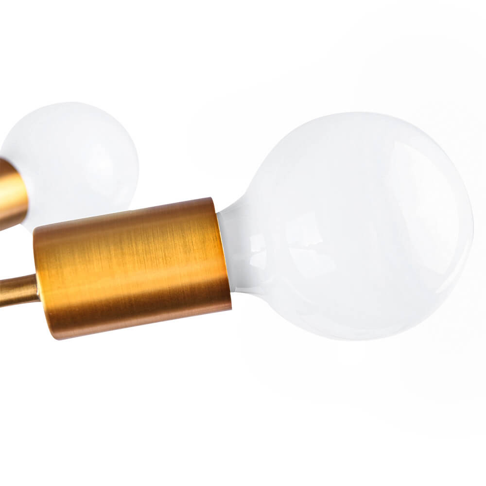 8 - Light Sputnik Chandelier Semi - flush Ceiling Light - LightfixturesUAE