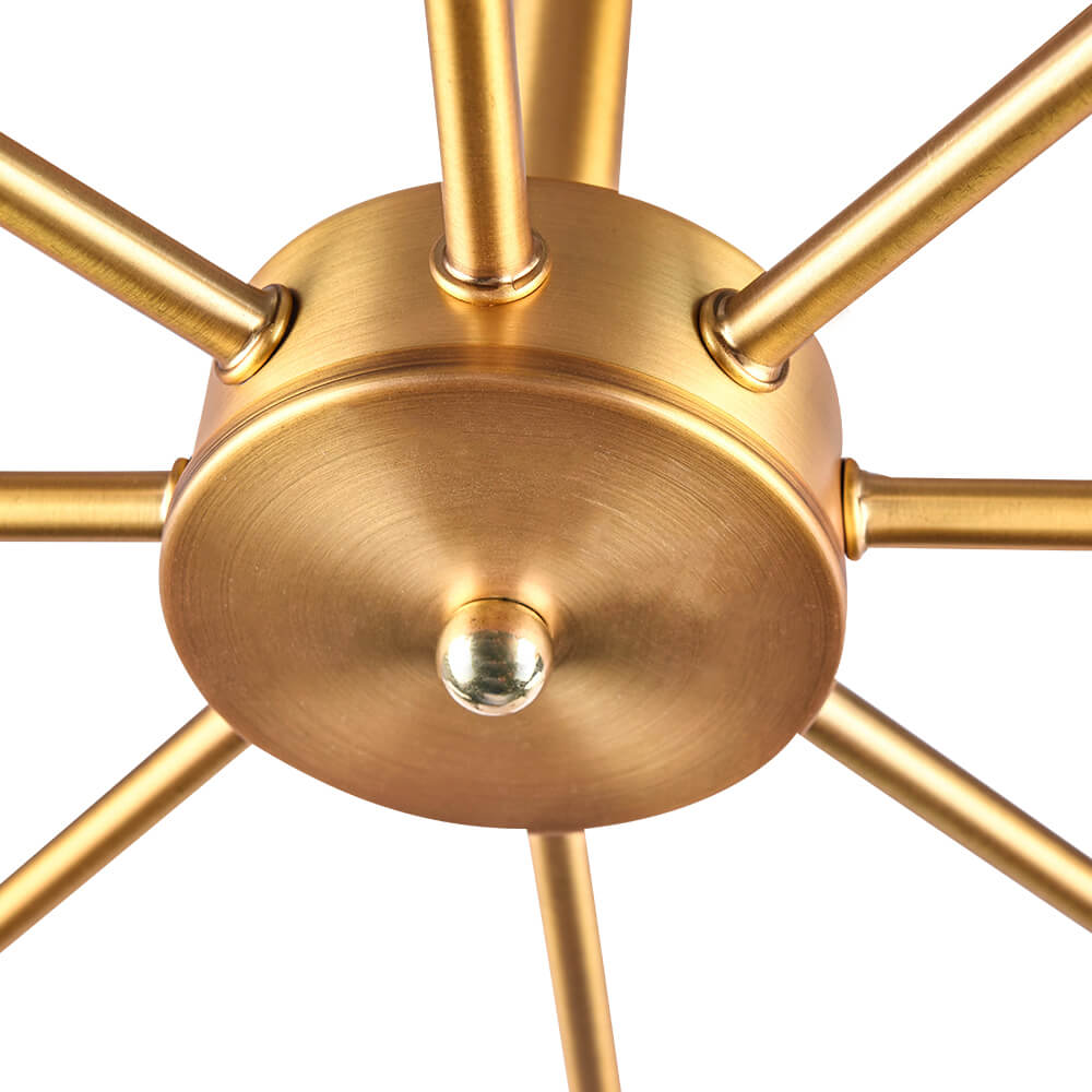 8 - Light Sputnik Chandelier Semi - flush Ceiling Light - LightfixturesUAE