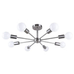 8 - Light Sputnik Chandelier Semi - flush Ceiling Light - LightfixturesUAE
