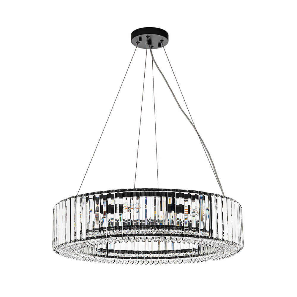 8/12 - Light Crystal Glass Pendant Light - LightfixturesUAE
