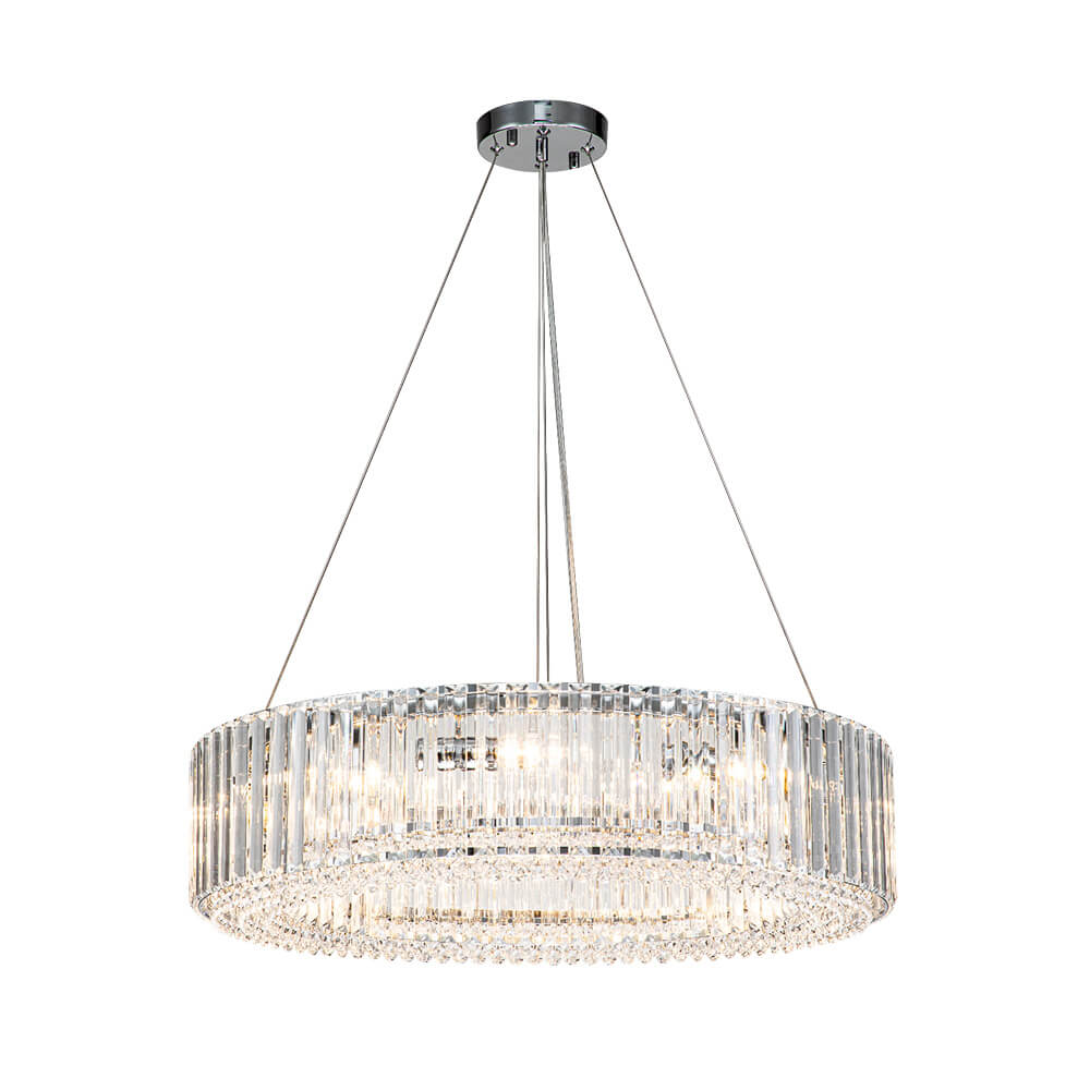8/12 - Light Crystal Glass Pendant Light - LightfixturesUAE