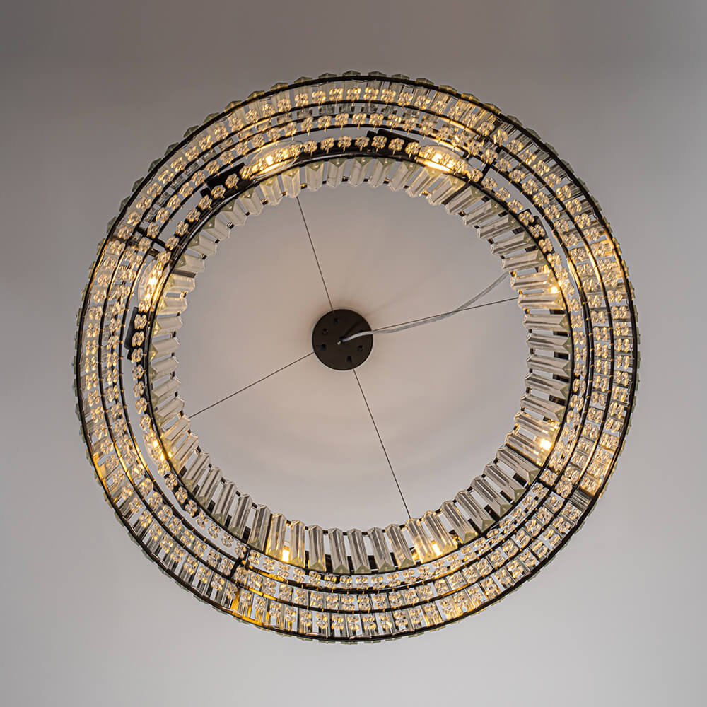 8/12 - Light Crystal Glass Pendant Light - LightfixturesUAE