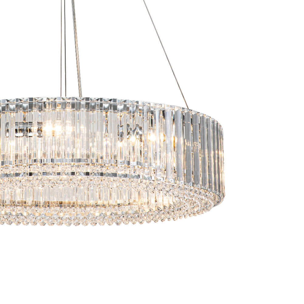 8/12 - Light Crystal Glass Pendant Light - LightfixturesUAE