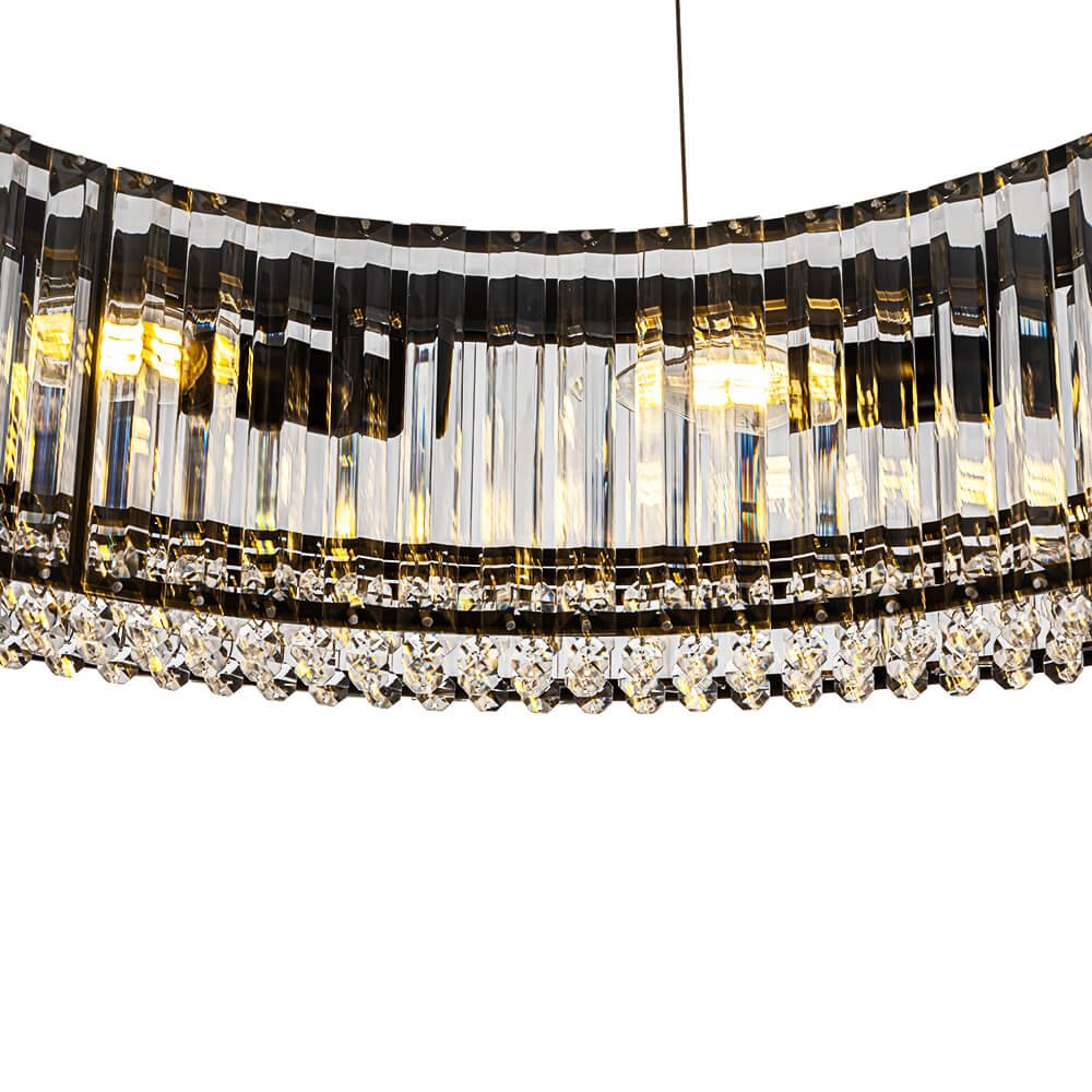 8/12 - Light Crystal Glass Pendant Light - LightfixturesUAE