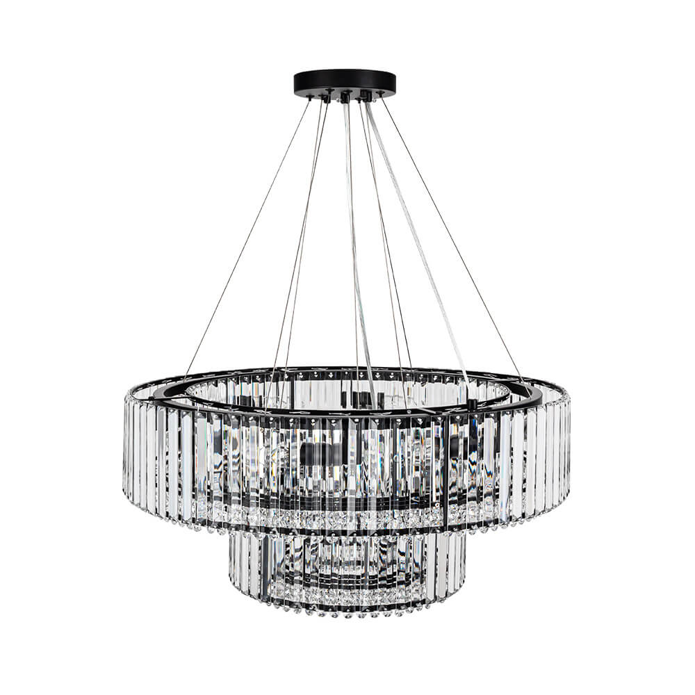 8/12 - Light Crystal Glass Pendant Light - LightfixturesUAE