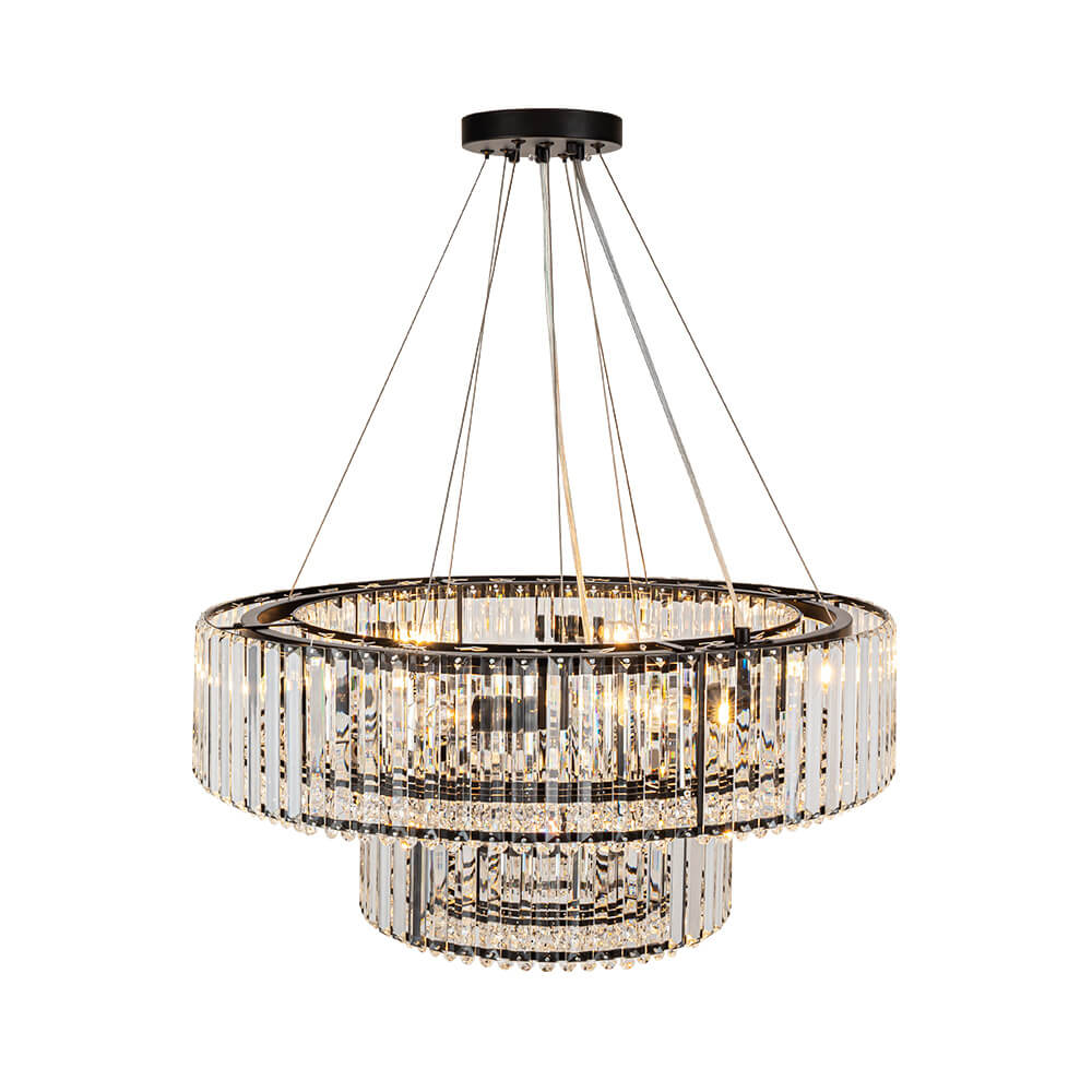 8/12 - Light Crystal Glass Pendant Light - LightfixturesUAE
