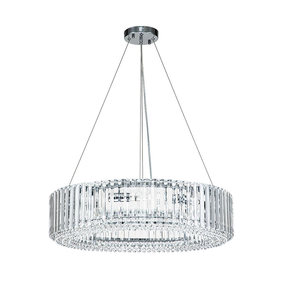 8/12 - Light Crystal Glass Pendant Light - LightfixturesUAE
