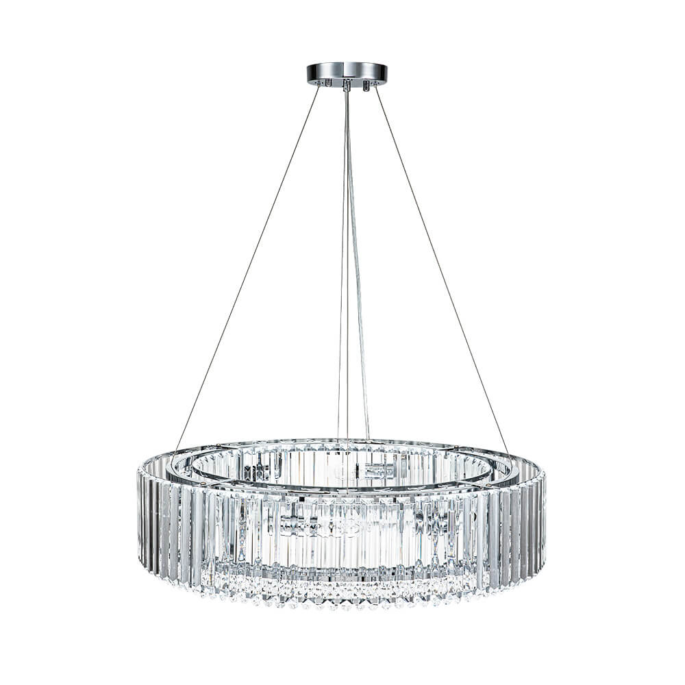 8/12 - Light Crystal Glass Pendant Light - LightfixturesUAE