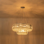 8/12 - Light Crystal Glass Pendant Light - LightfixturesUAE