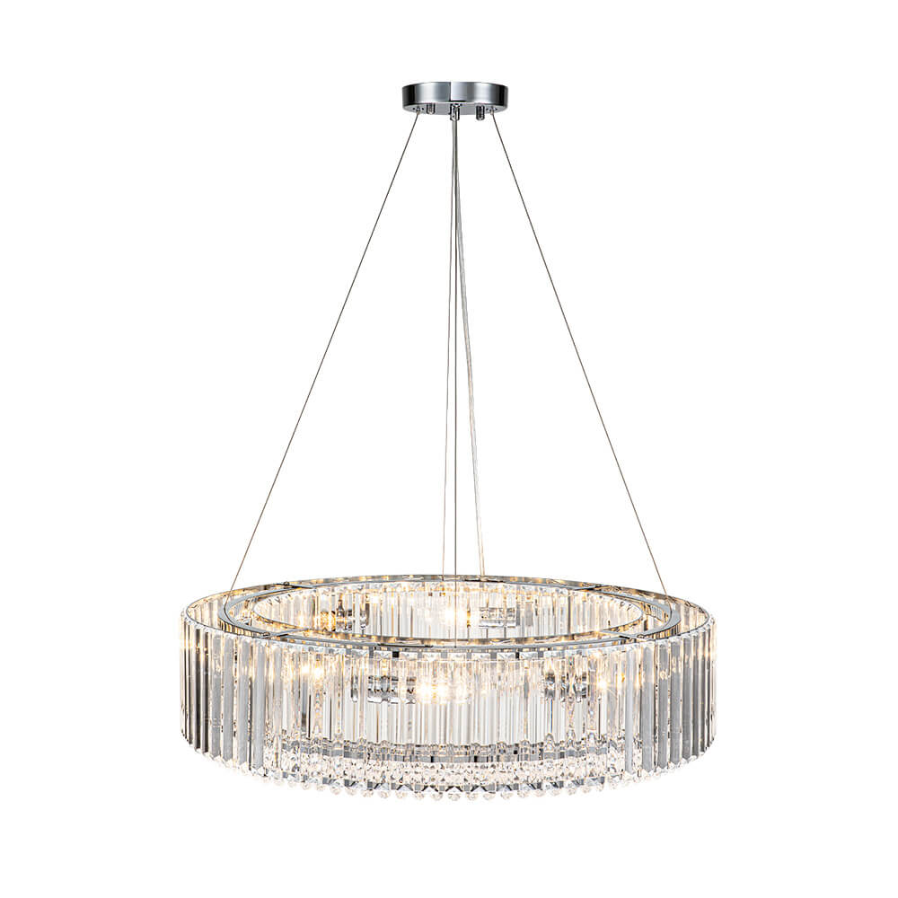 8/12 - Light Crystal Glass Pendant Light - LightfixturesUAE
