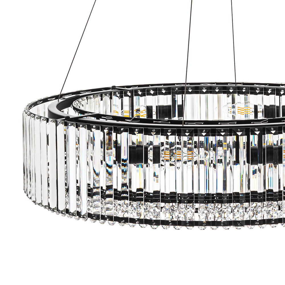 8/12 - Light Crystal Glass Pendant Light - LightfixturesUAE