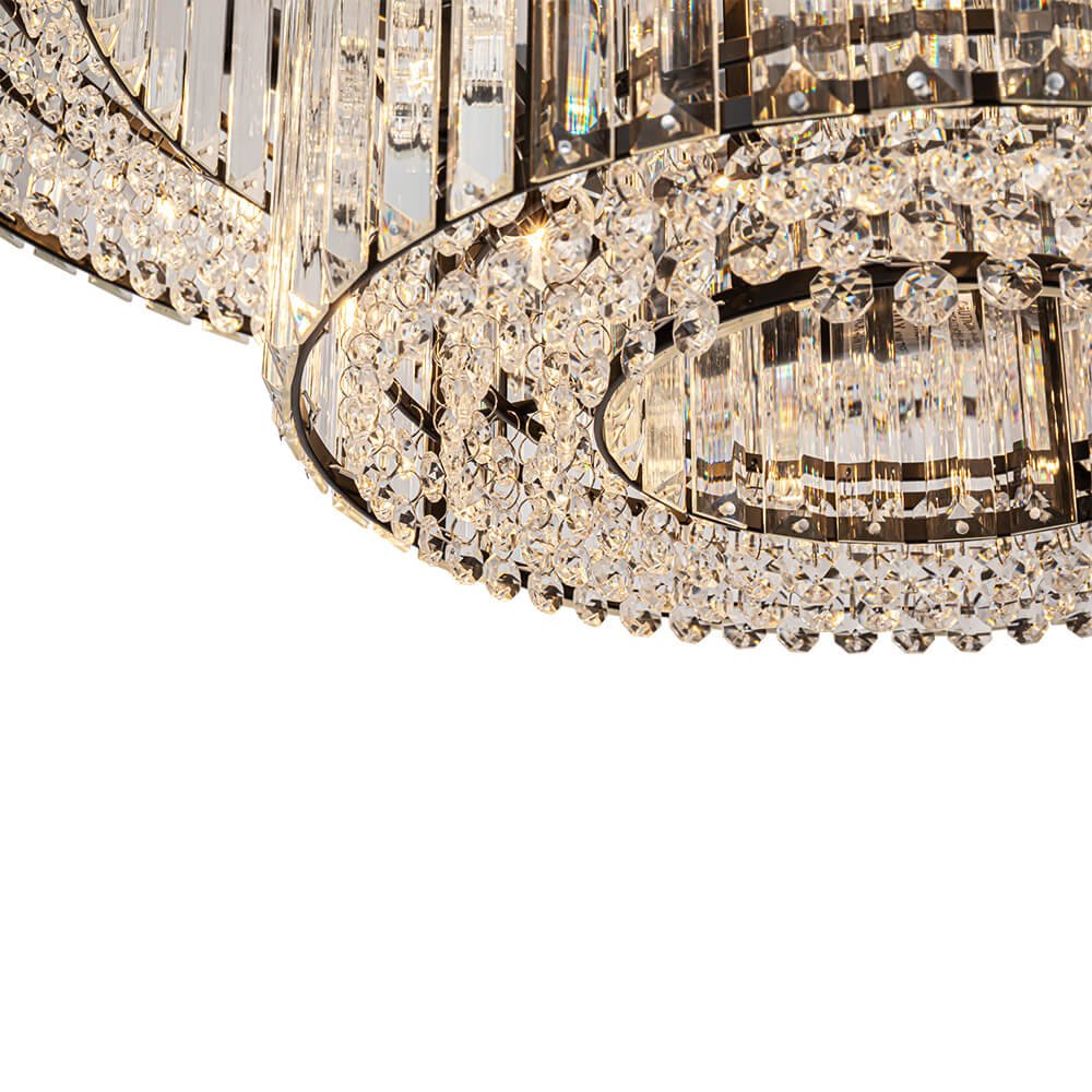 8/12 - Light Crystal Glass Pendant Light - LightfixturesUAE