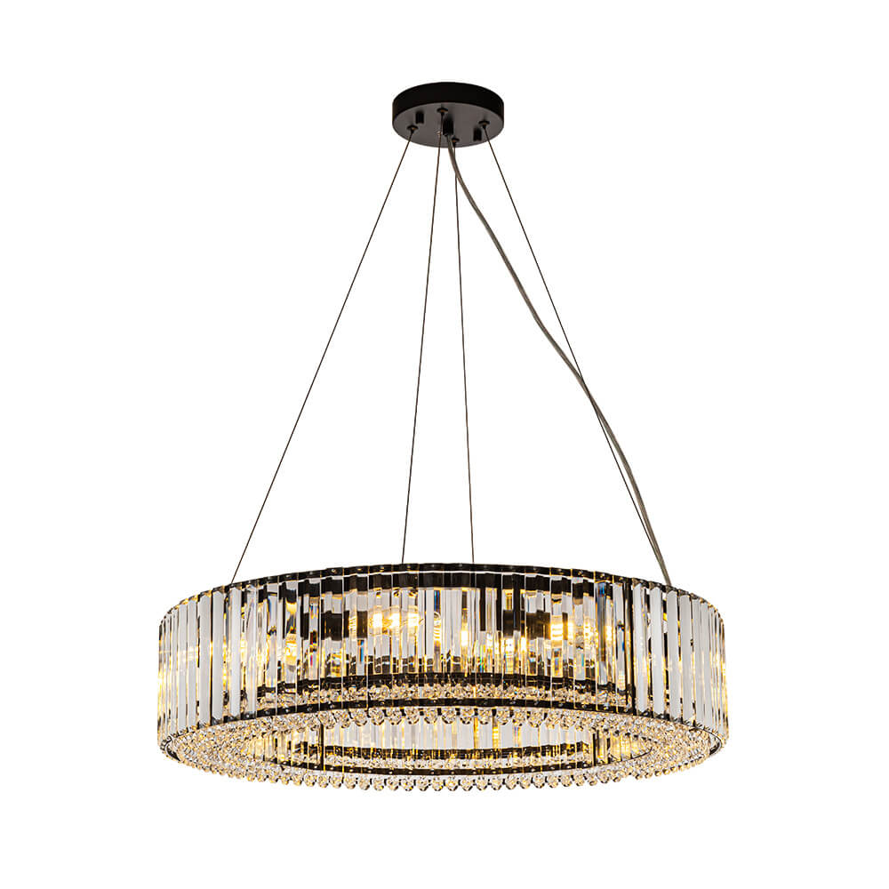 8/12 - Light Crystal Glass Pendant Light - LightfixturesUAE