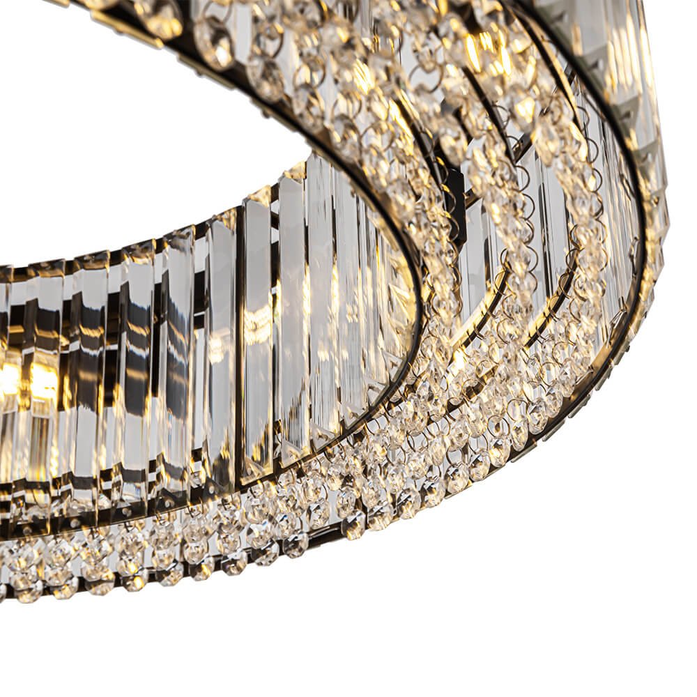 8/12 - Light Crystal Glass Pendant Light - LightfixturesUAE