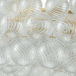 8/12 - Light Modern Cluster Ribbed Glass Bubble Chandelier - LightfixturesUAE