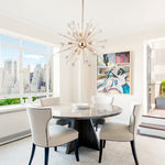 8/9 - Light Modern Crystal Sunburst Sputnik Chandelier - LightfixturesUAE