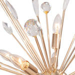 8/9 - Light Modern Crystal Sunburst Sputnik Chandelier - LightfixturesUAE