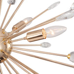 8/9 - Light Modern Crystal Sunburst Sputnik Chandelier - LightfixturesUAE