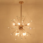 8/9 - Light Modern Crystal Sunburst Sputnik Chandelier - LightfixturesUAE