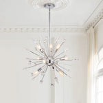 8/9 - Light Modern Crystal Sunburst Sputnik Chandelier - LightfixturesUAE