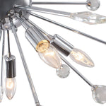8/9 - Light Modern Crystal Sunburst Sputnik Chandelier - LightfixturesUAE