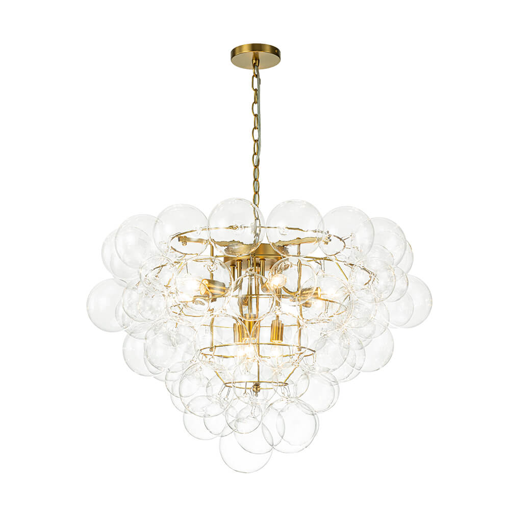 9 - Light Modern Cluster Grape Bubble Chandelier - LightfixturesUAE