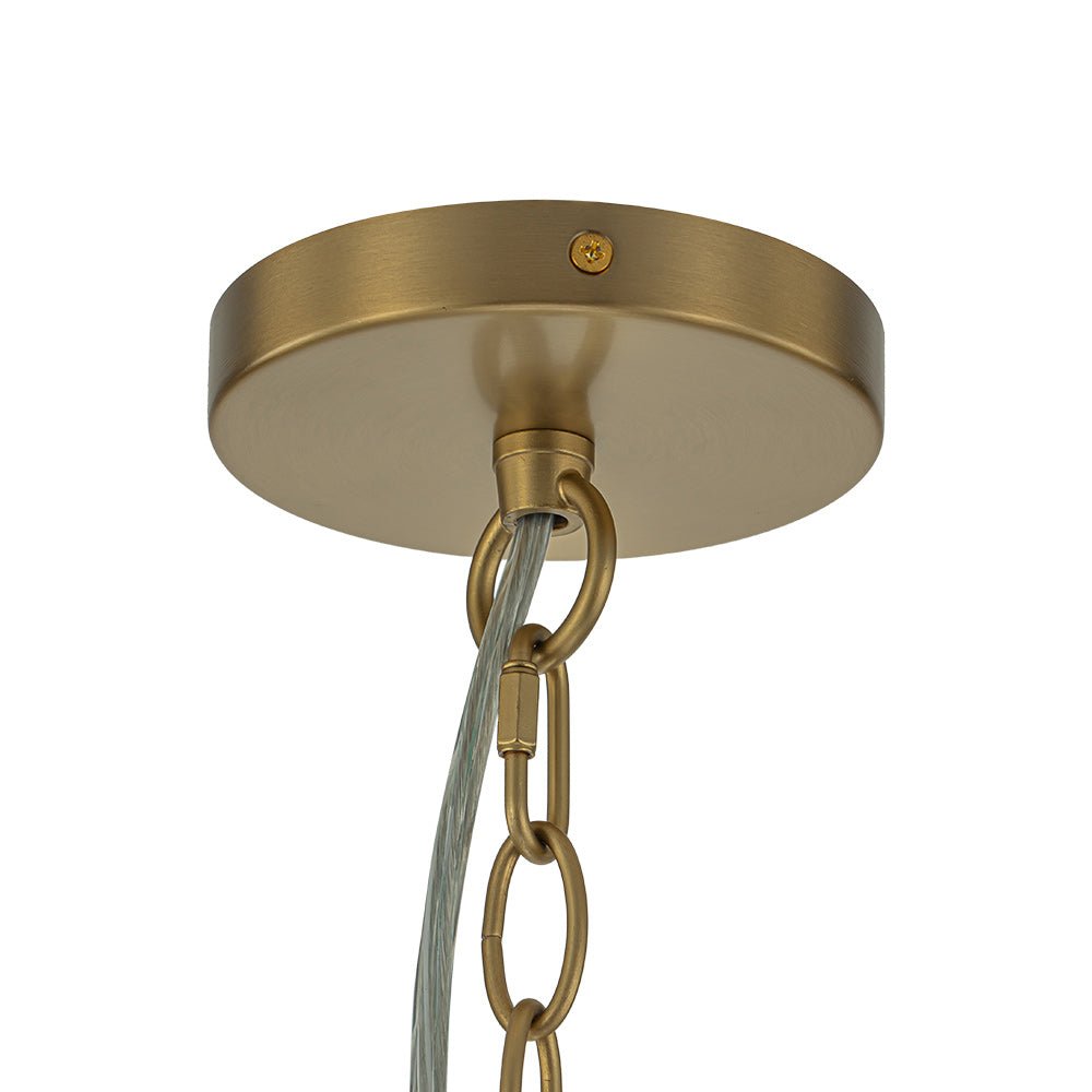 9 - Light Modern Cluster Grape Ribbed Glass Chandelier - LightfixturesUAE