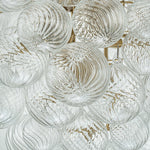 9 - Light Modern Cluster Grape Ribbed Glass Chandelier - LightfixturesUAE