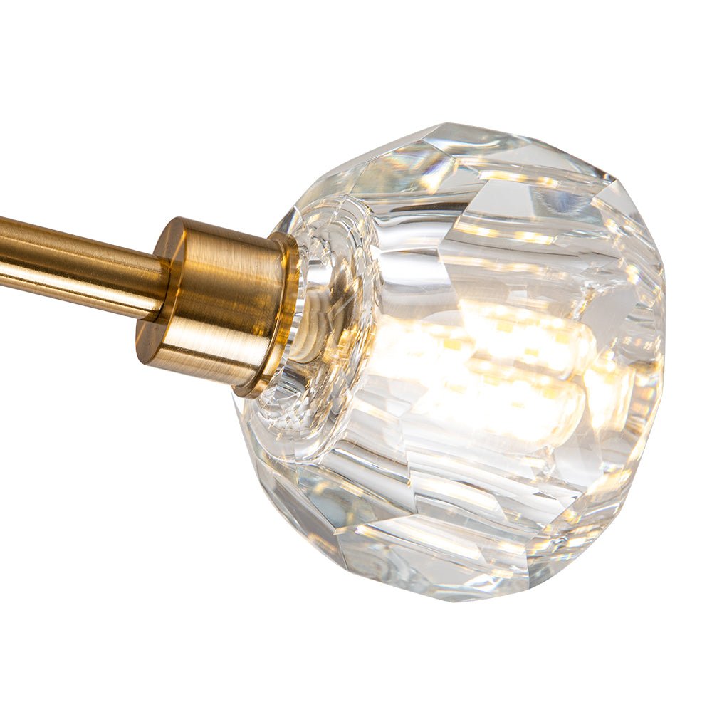 9/15 - Light Mid - century Branching Sputnik Crystal Chandelier - LightfixturesUAE