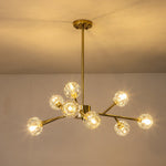 9/15 - Light Mid - century Branching Sputnik Crystal Chandelier - LightfixturesUAE