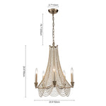 Antique Candle Style Crystal Empire Chandelier - LightfixturesUAE
