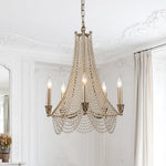 Antique Candle Style Crystal Empire Chandelier - LightfixturesUAE
