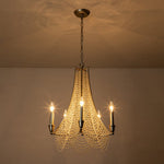 Antique Candle Style Crystal Empire Chandelier - LightfixturesUAE