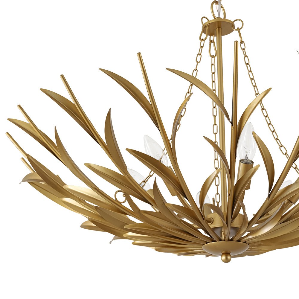 Art Deco 6 - Light Branch - Style Flower Basket Iron Chandelier - LightfixturesUAE