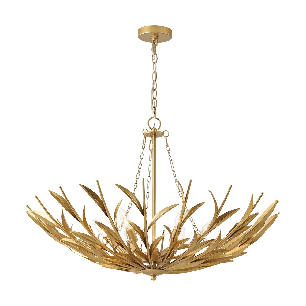 Art Deco 6 - Light Branch - Style Flower Basket Iron Chandelier - LightfixturesUAE