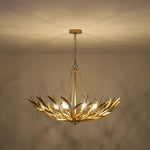 Art Deco 6 - Light Branch - Style Flower Basket Iron Chandelier - LightfixturesUAE