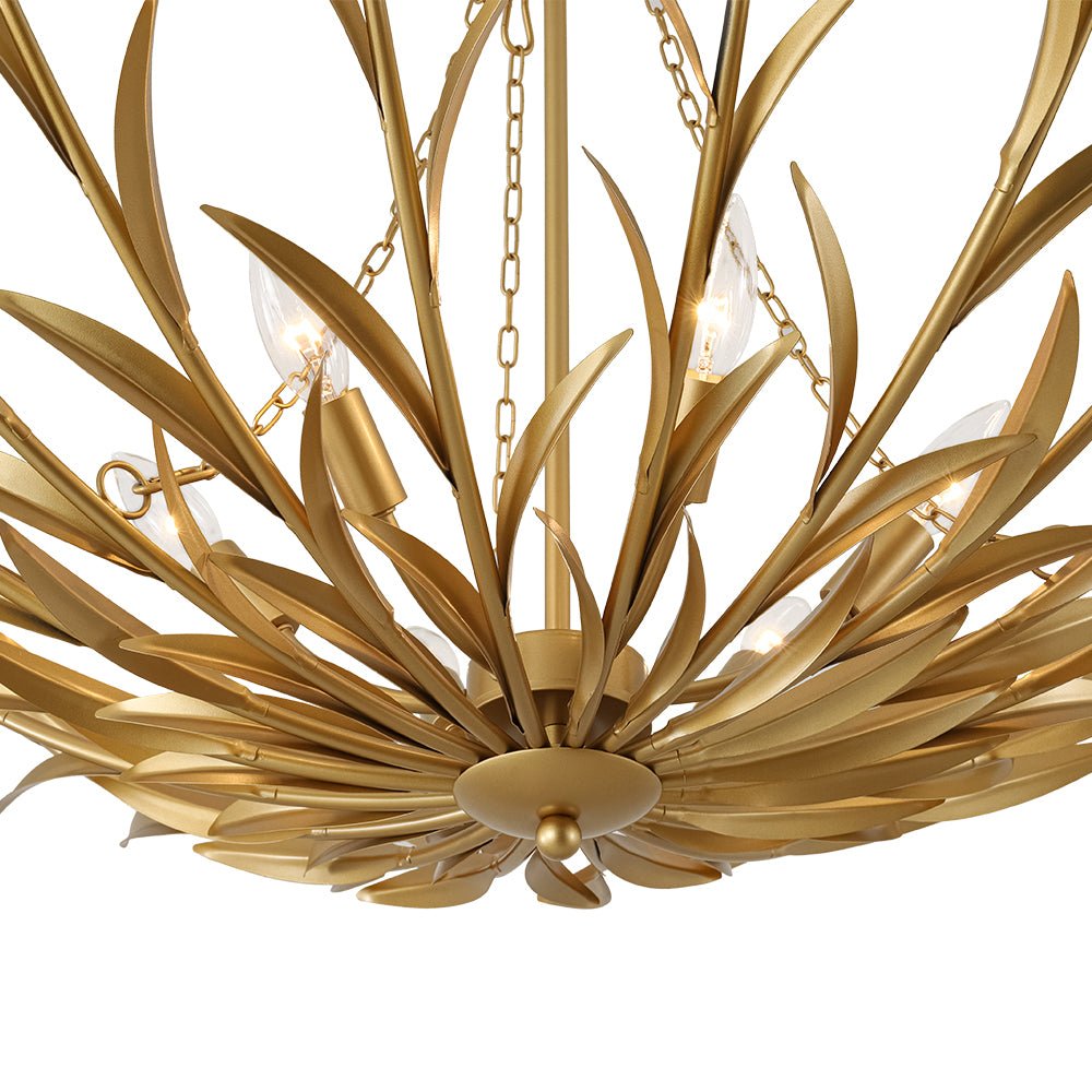 Art Deco 6 - Light Branch - Style Flower Basket Iron Chandelier - LightfixturesUAE