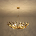 Art Deco 6 - Light Branch - Style Flower Basket Iron Chandelier - LightfixturesUAE