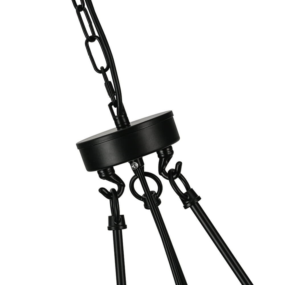 Bauhaus 5 - Light Drum Crystal Chandelier with Adjustable Chains/Rods - LightfixturesUAE