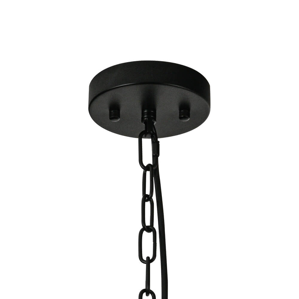 Bauhaus 5 - Light Drum Crystal Chandelier with Adjustable Chains/Rods - LightfixturesUAE