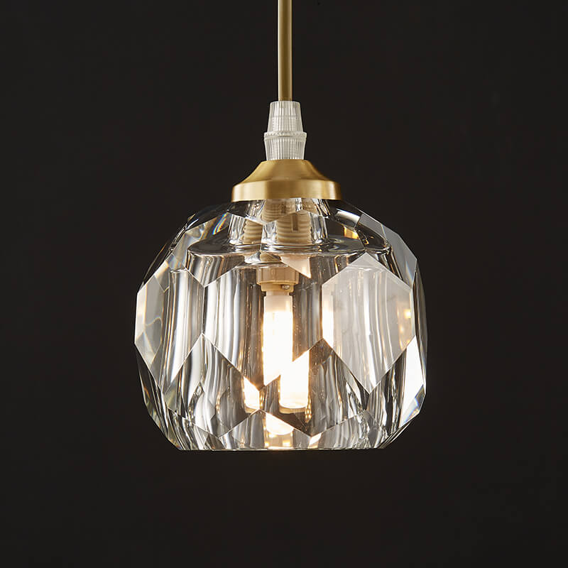 Bauhaus 5/9 - Light Disc Staircase Swirl Cluster Crystal Pendant Light - LightfixturesUAE