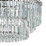 Bauhaus 9 - Light Round Drum Tiered Crystal Chandelier - LightfixturesUAE