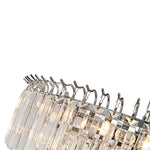 Bauhaus 9 - Light Round Drum Tiered Crystal Chandelier - LightfixturesUAE