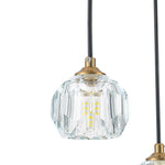 Bauhaus Glam 12 - Light Staircase Cluster Crystal Multi - Drop Tassel Pendant Light - LightfixturesUAE