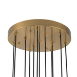 Bauhaus Glam 12 - Light Staircase Cluster Crystal Multi - Drop Tassel Pendant Light - LightfixturesUAE