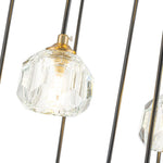 Bauhaus Glam 12 - Light Staircase Cluster Crystal Multi - Drop Tassel Pendant Light - LightfixturesUAE