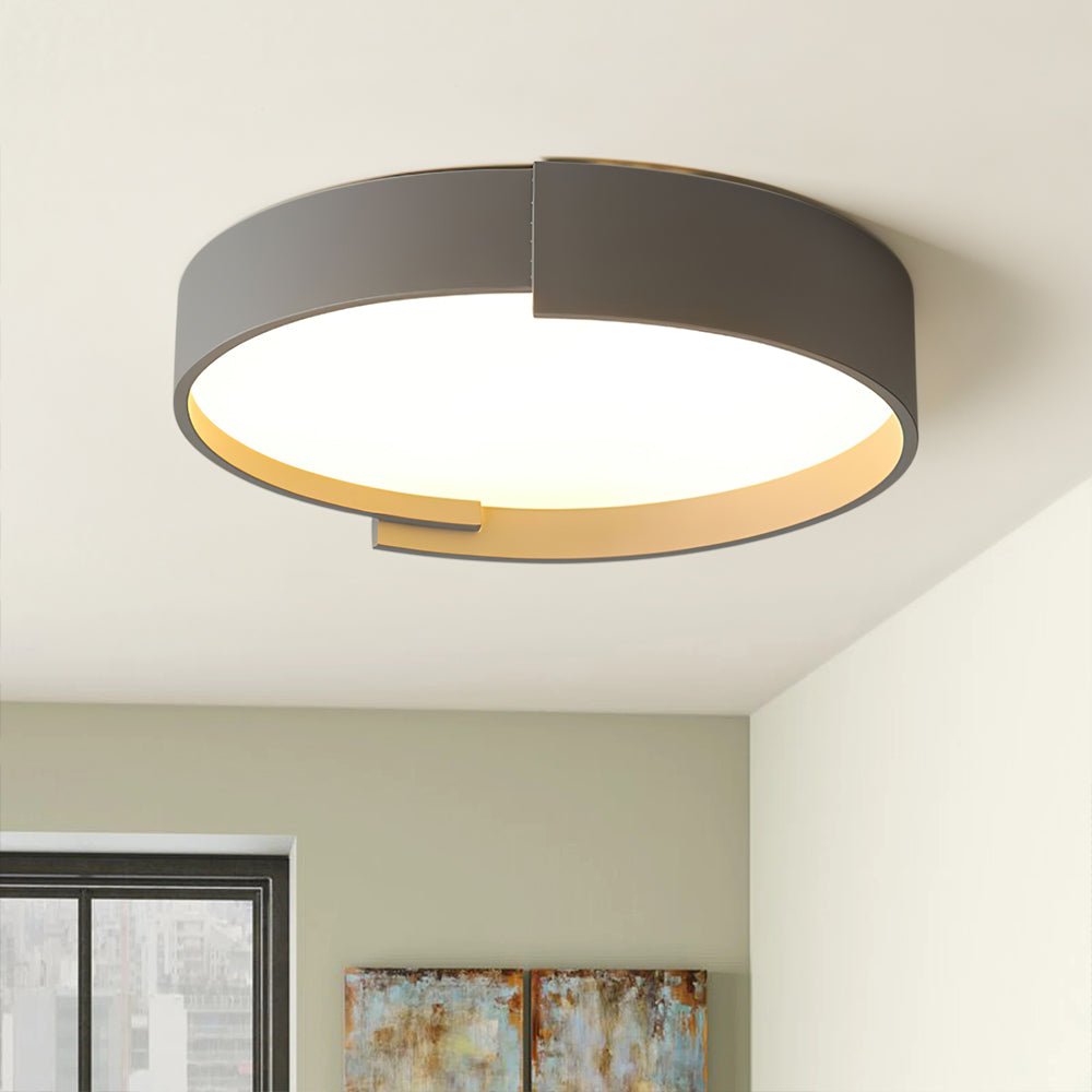 Circular Round LED Flush Mount Thin Ceiling Light - LightfixturesUAE