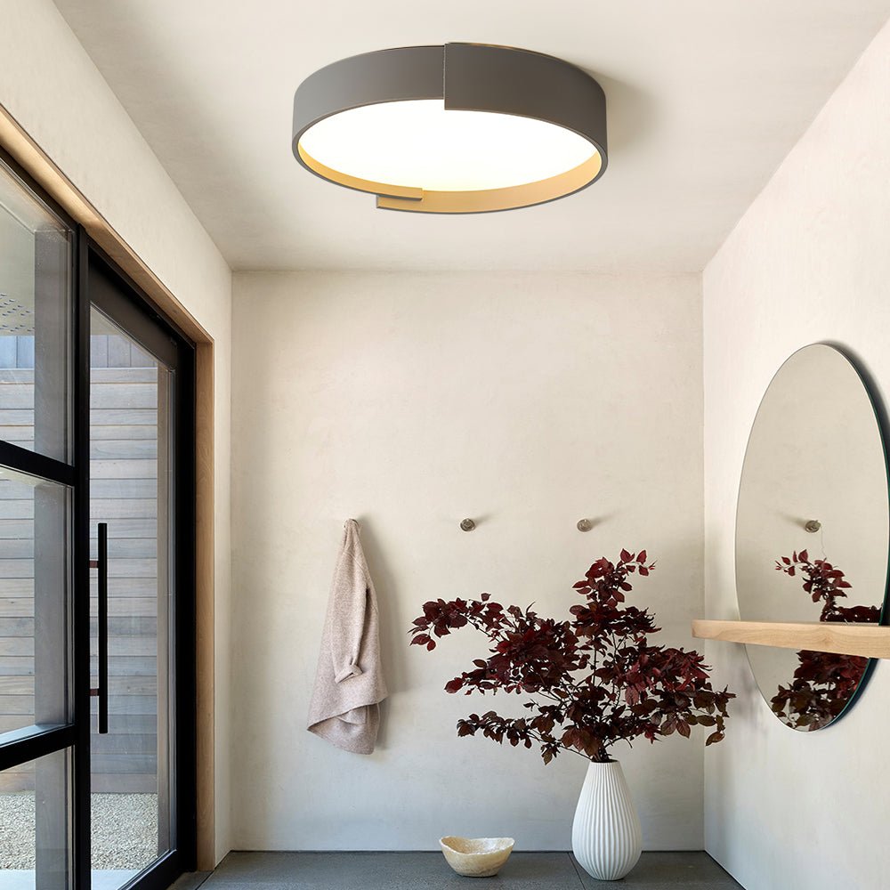 Circular Round LED Flush Mount Thin Ceiling Light - LightfixturesUAE