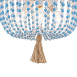 Coastal Colorful Beaded Flush Mount Ceiling Light - LightfixturesUAE